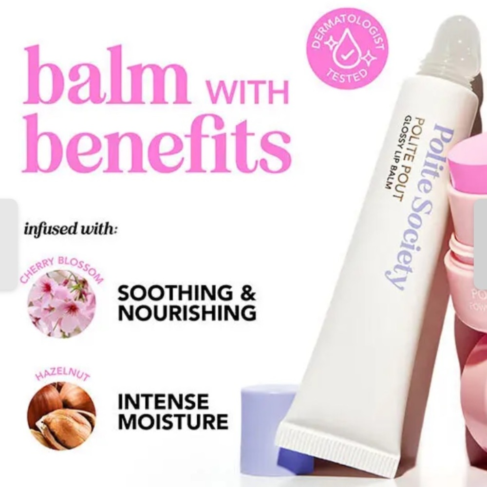 ❗️Polite Society Coconut Cream Glossy Lip Balm - Picture 5 of 9